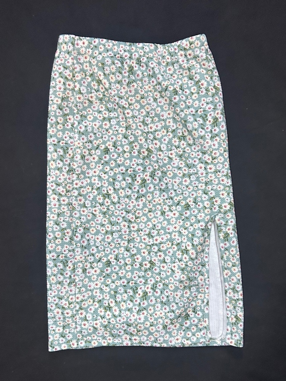 formal flowered pencil skirt